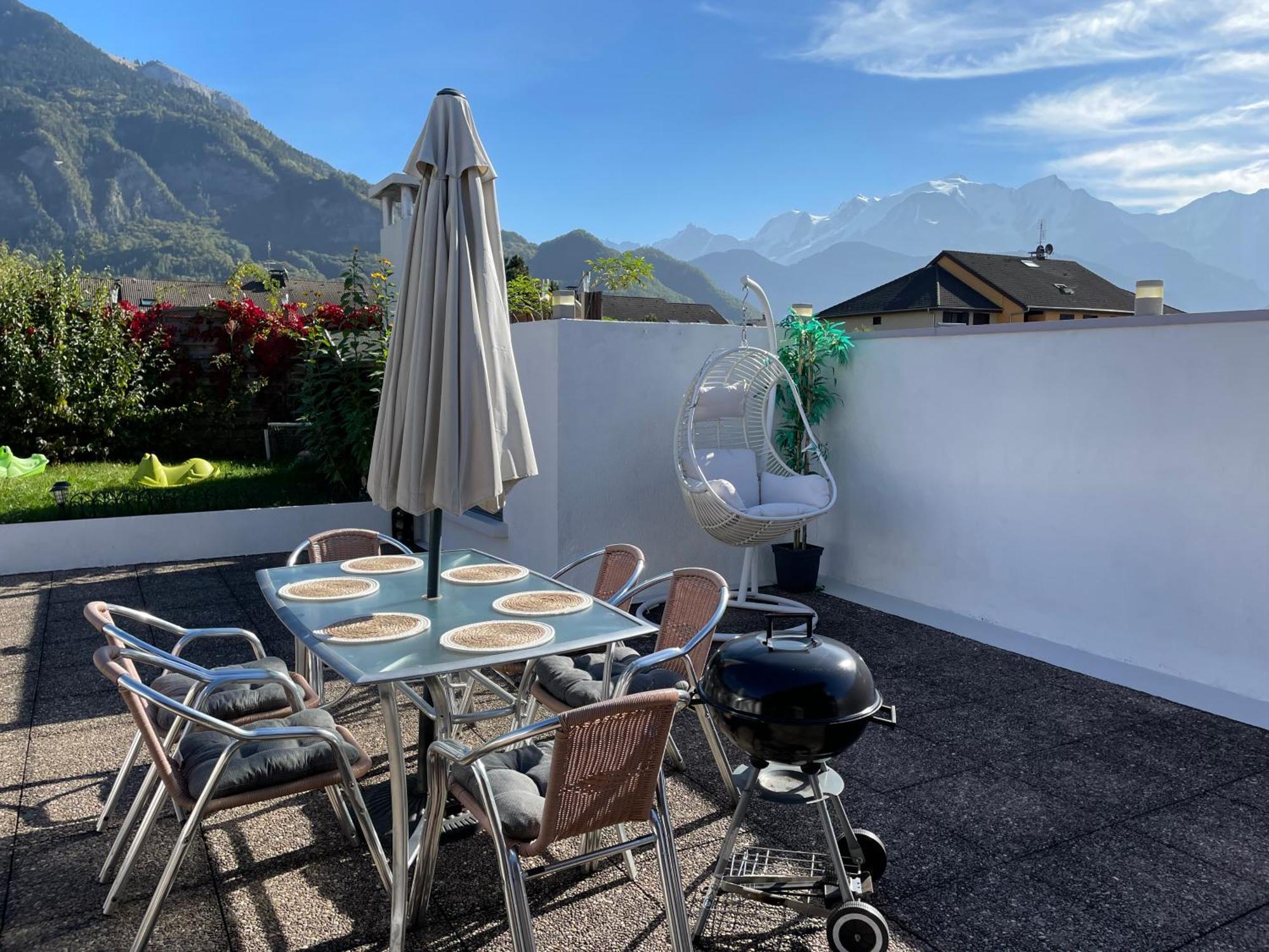 Rooftop 1 - Jacuzzi Prive Au Pied Du Monte-Blanco Sallanches Buitenkant foto