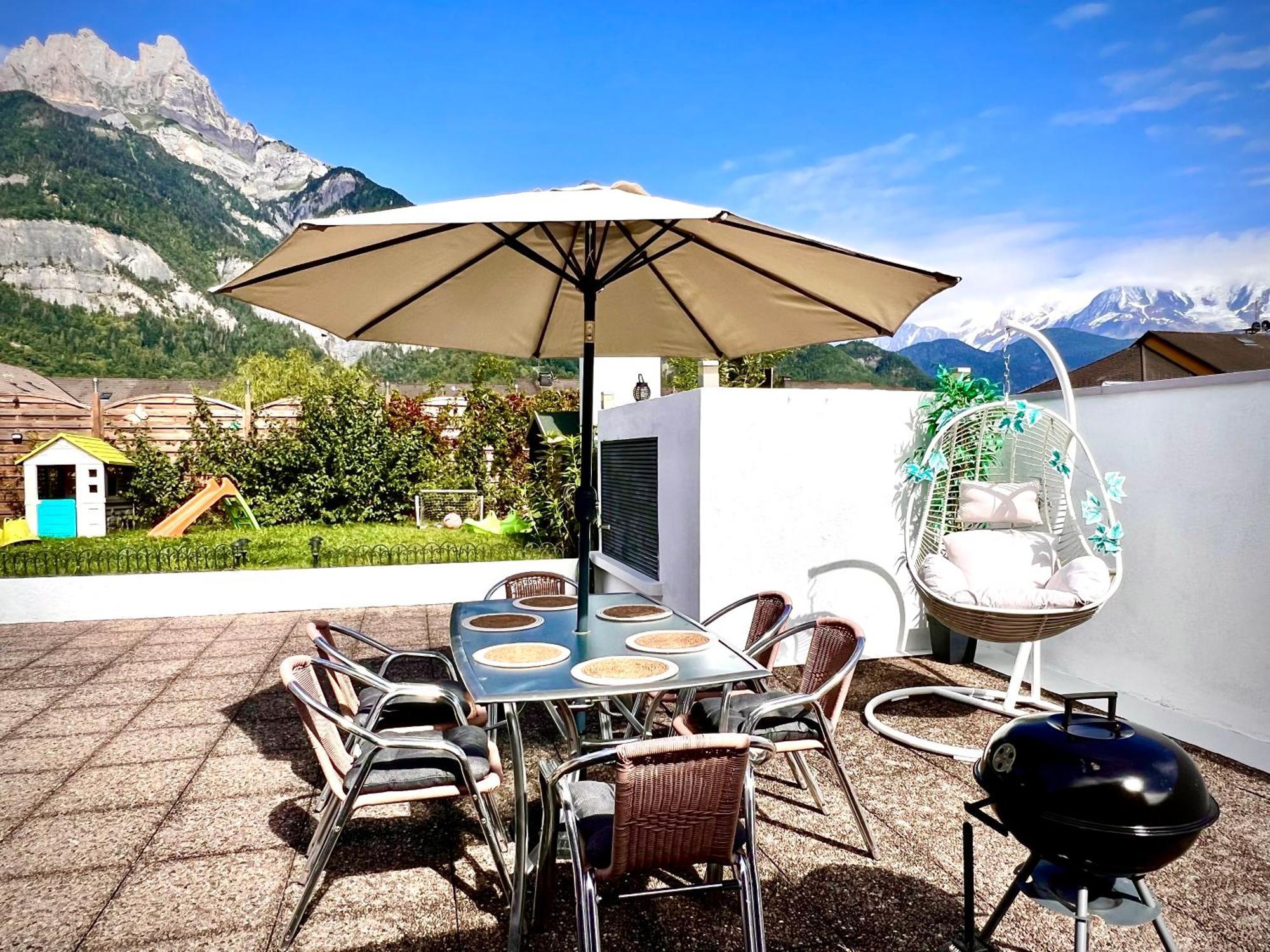 Rooftop 1 - Jacuzzi Prive Au Pied Du Monte-Blanco Sallanches Buitenkant foto