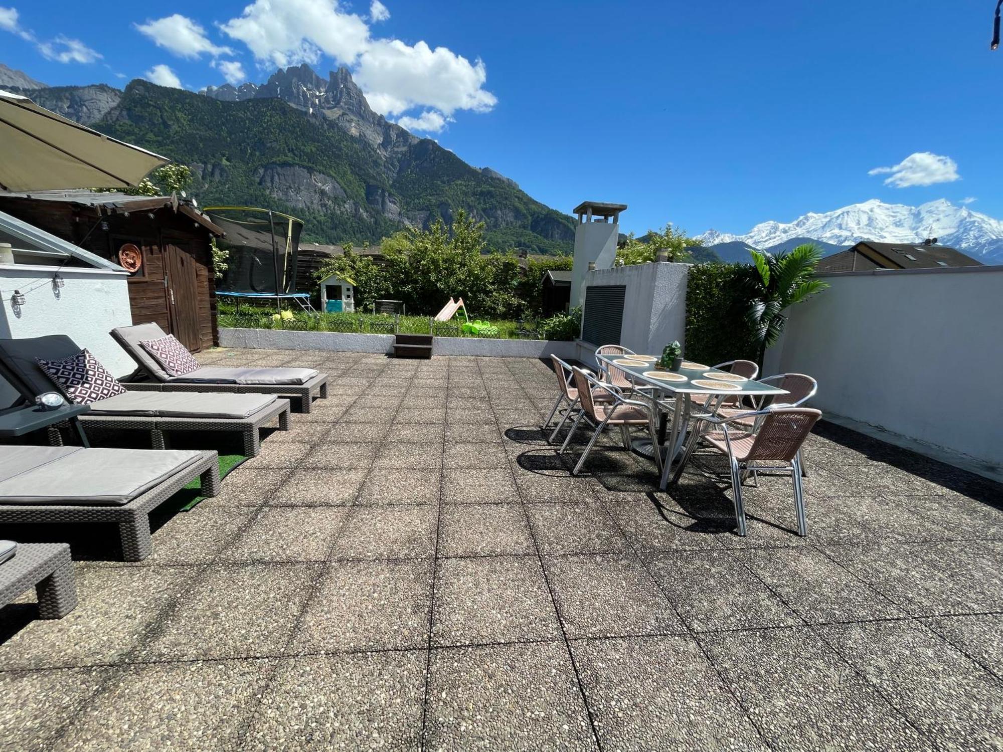 Rooftop 1 - Jacuzzi Prive Au Pied Du Monte-Blanco Sallanches Buitenkant foto