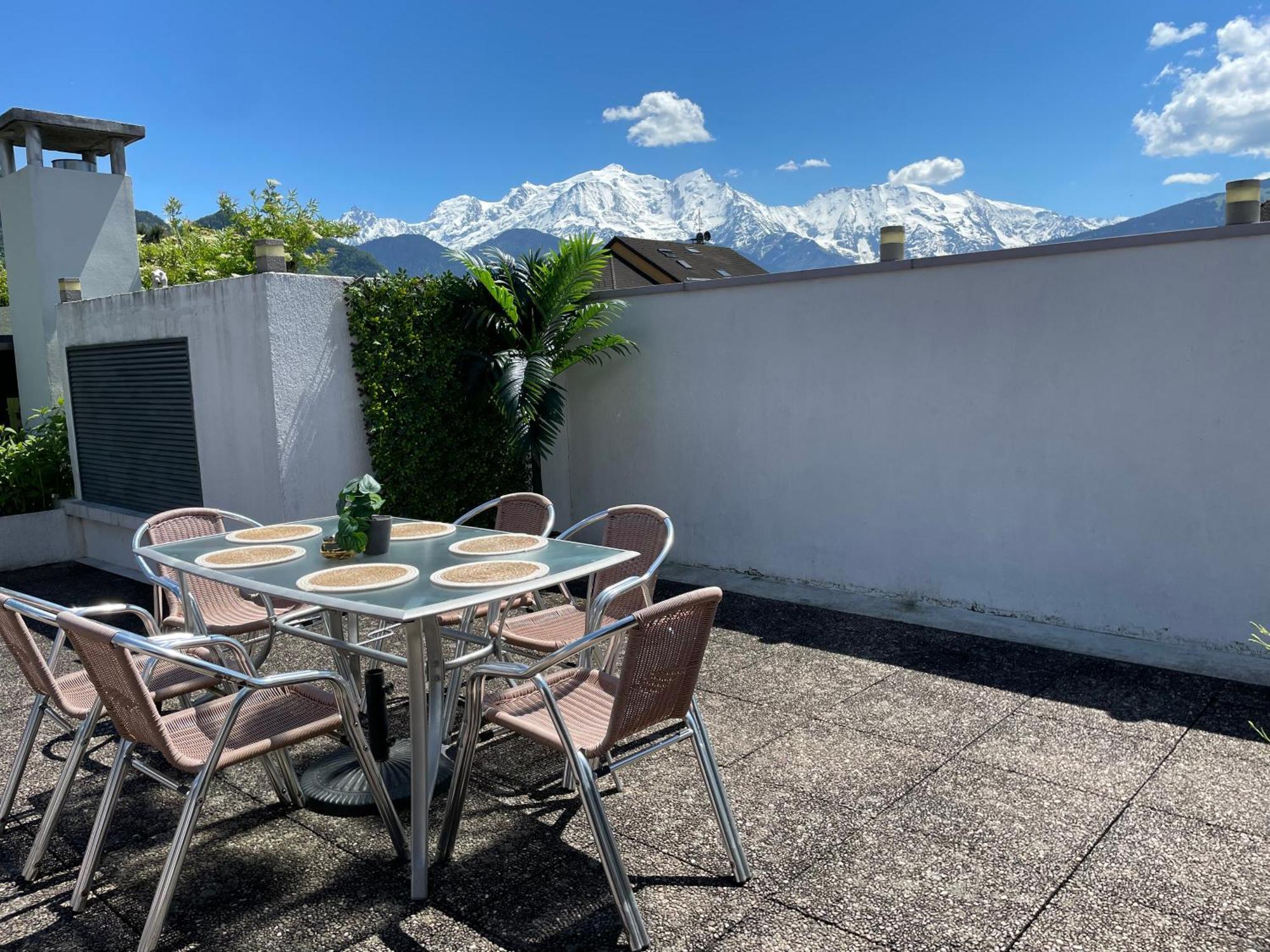 Rooftop 1 - Jacuzzi Prive Au Pied Du Monte-Blanco Sallanches Buitenkant foto